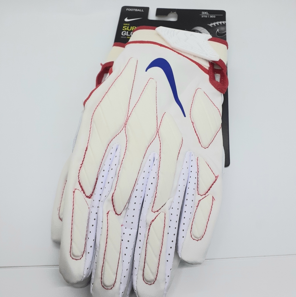 Nike NFL Superbad Magnigrip Buffalo Bills Football Gloves CK2257-169 - Size 3XL